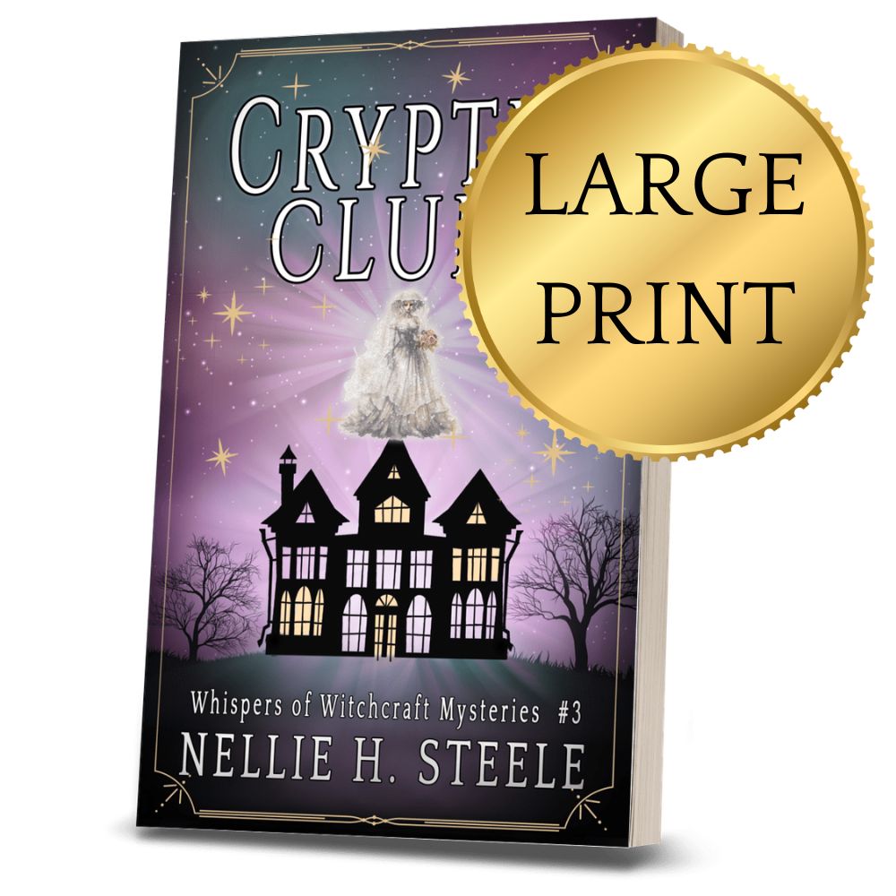 Cryptic Clues Paranormal Cozy Mystery Large Print Paperback