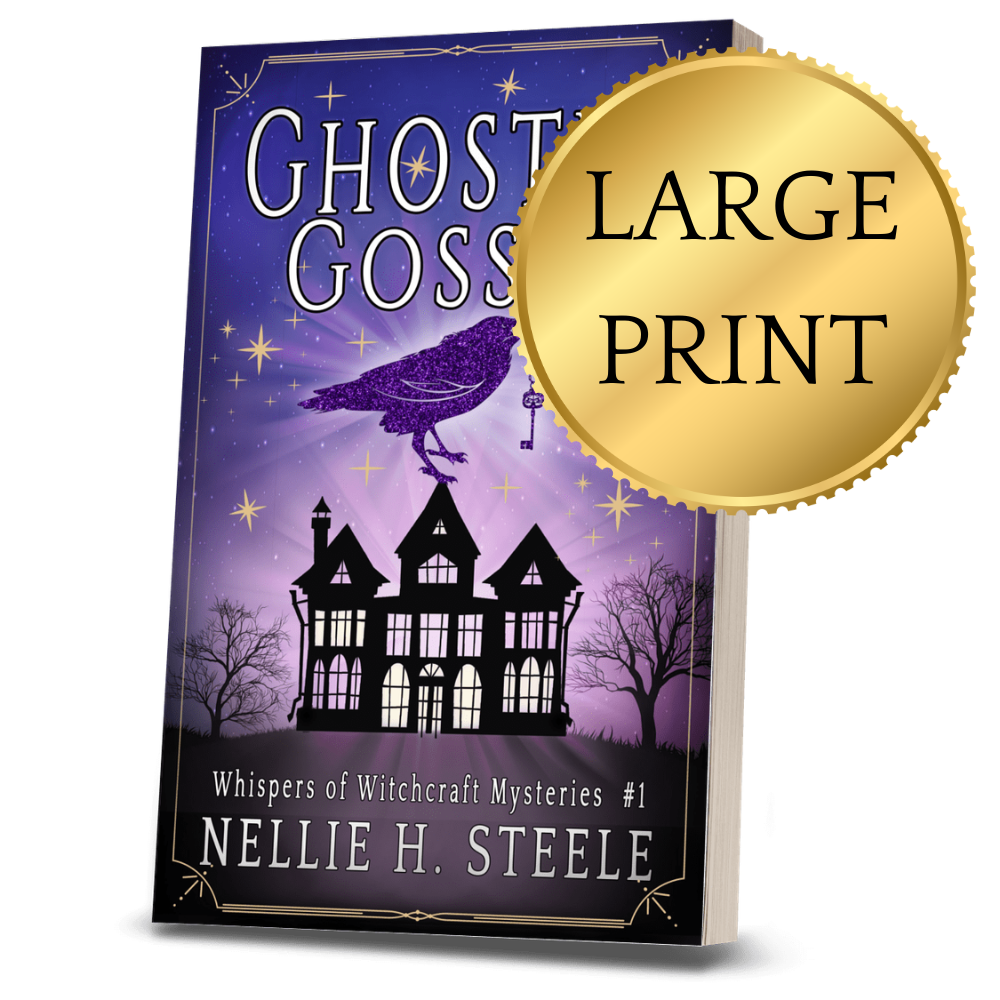 Ghostly Gossip Paranormal Cozy Mystery Large Print Paperback