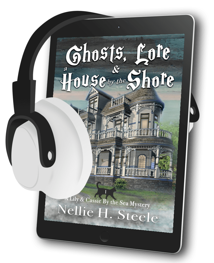 Ghosts, Lore & a House by the Shore Cozy Mystery Audiobook Cover