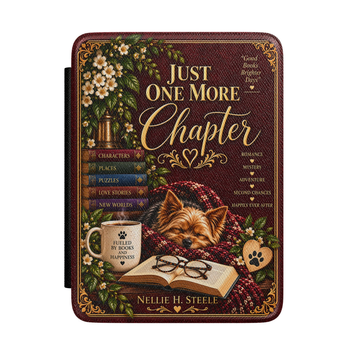 Just One More Chapter Bookish Kindle Case