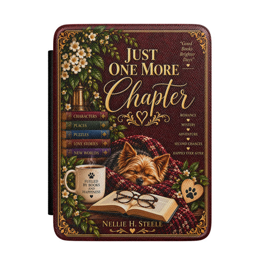Just One More Chapter Bookish Kindle Case