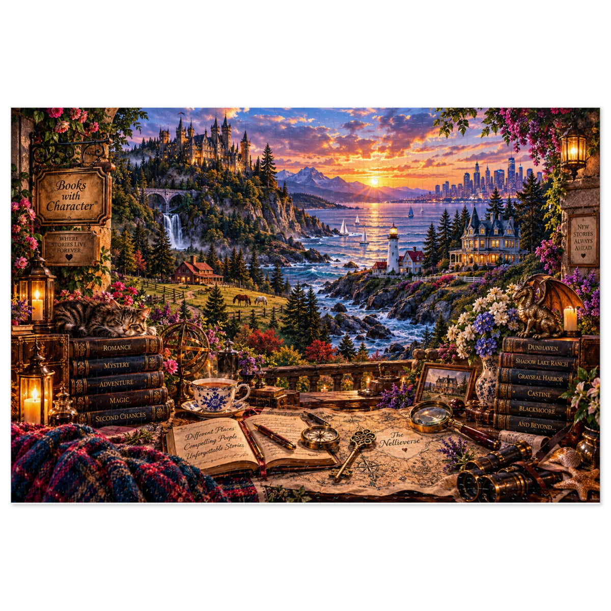Book Lover's Escape Puzzle – 1,000 Pieces
