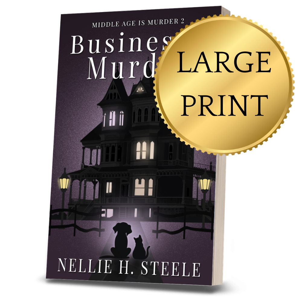 Business is Murder Cozy Mystery Large Print Paperback