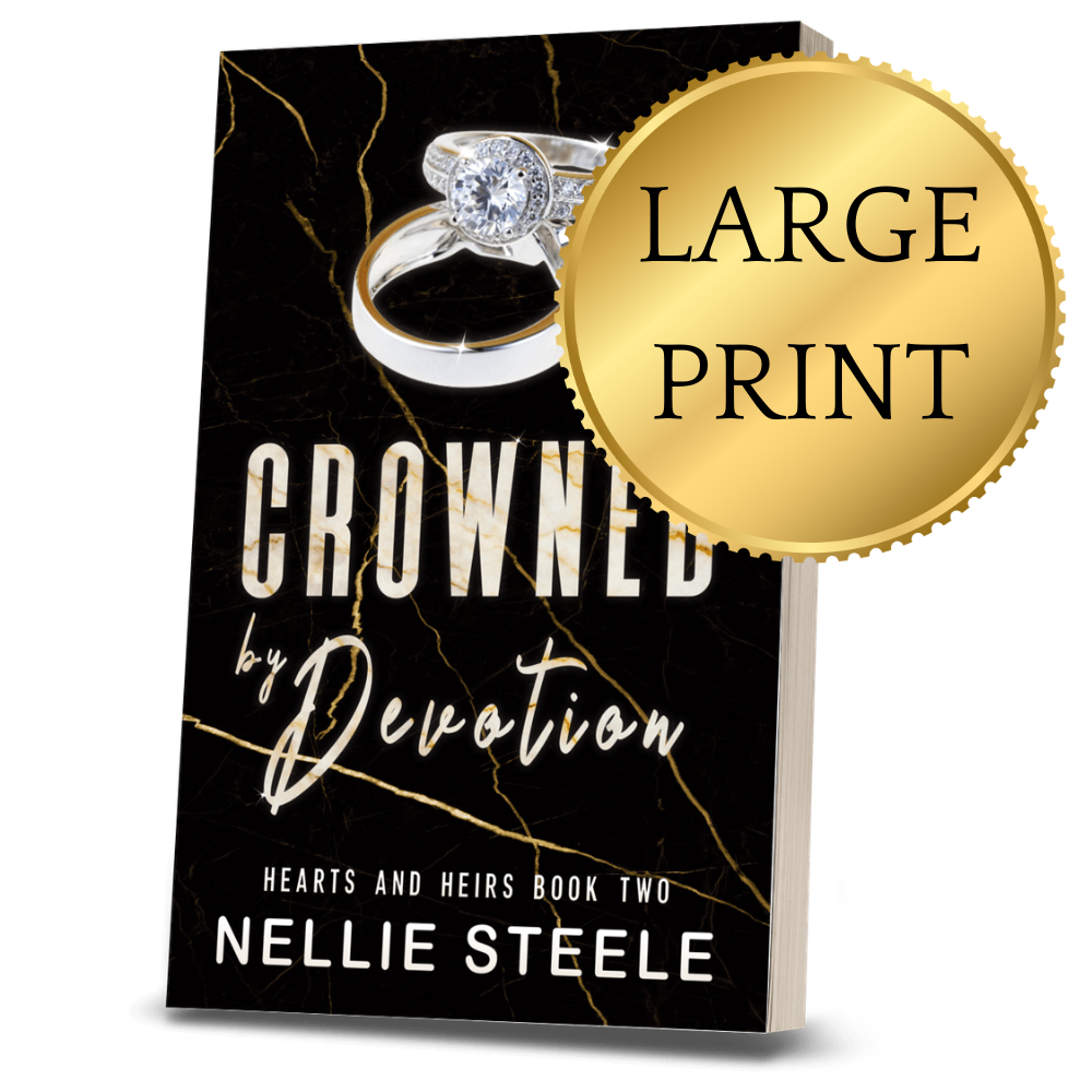 Crowned by Devotion Royal Romance Large Print Paperback