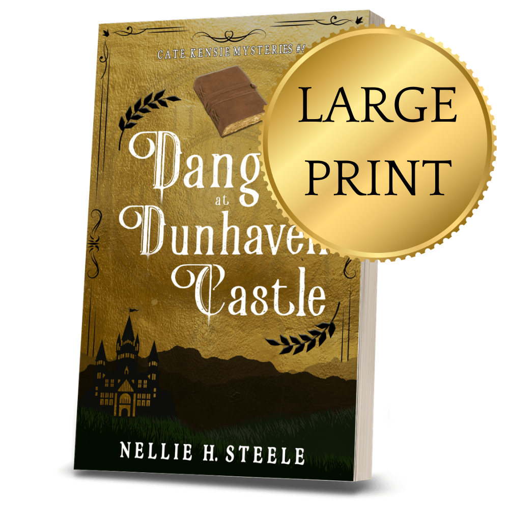 Danger at Dunhaven Castle Cozy Mystery Large Print Paperback