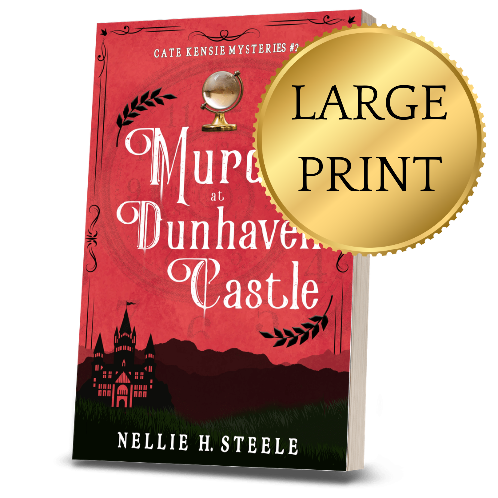 Murder at Dunhaven Castle Cozy Mystery Large Print Paperback