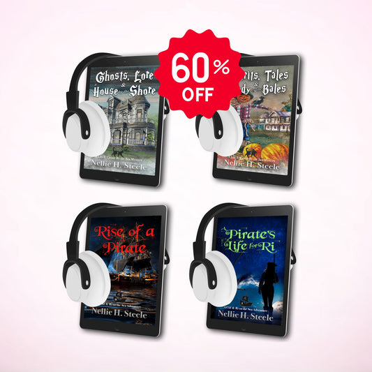 Seaside Cozy Mystery and Pirate Adventure Audiobook Bundle