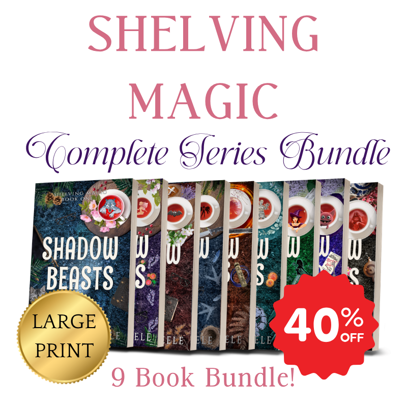 Shelving Magic Humorous Paranormal Mystery Large Print Paperback Bundle