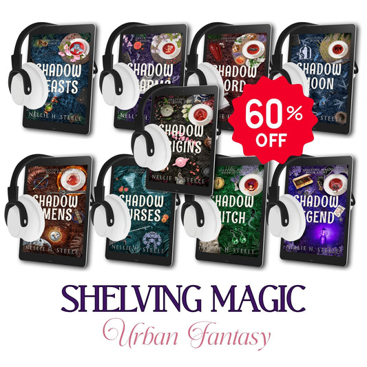 SHELVING MAGIC COMPLETE SERIES AUDIOBOOK BUNDLE (BOOKS 0-8 + BONUS NOVELLA