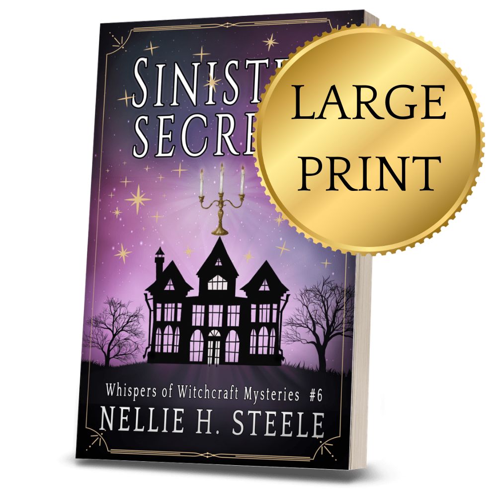 Sinister Secrets Paranormal Cozy Mystery Large Print Paperback