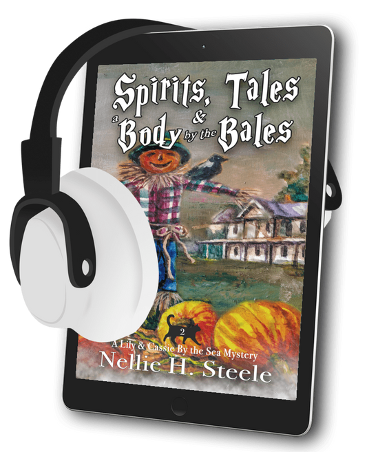 Spirits, Tales & a Body by the Bales Cozy Mystery Audiobook Cover