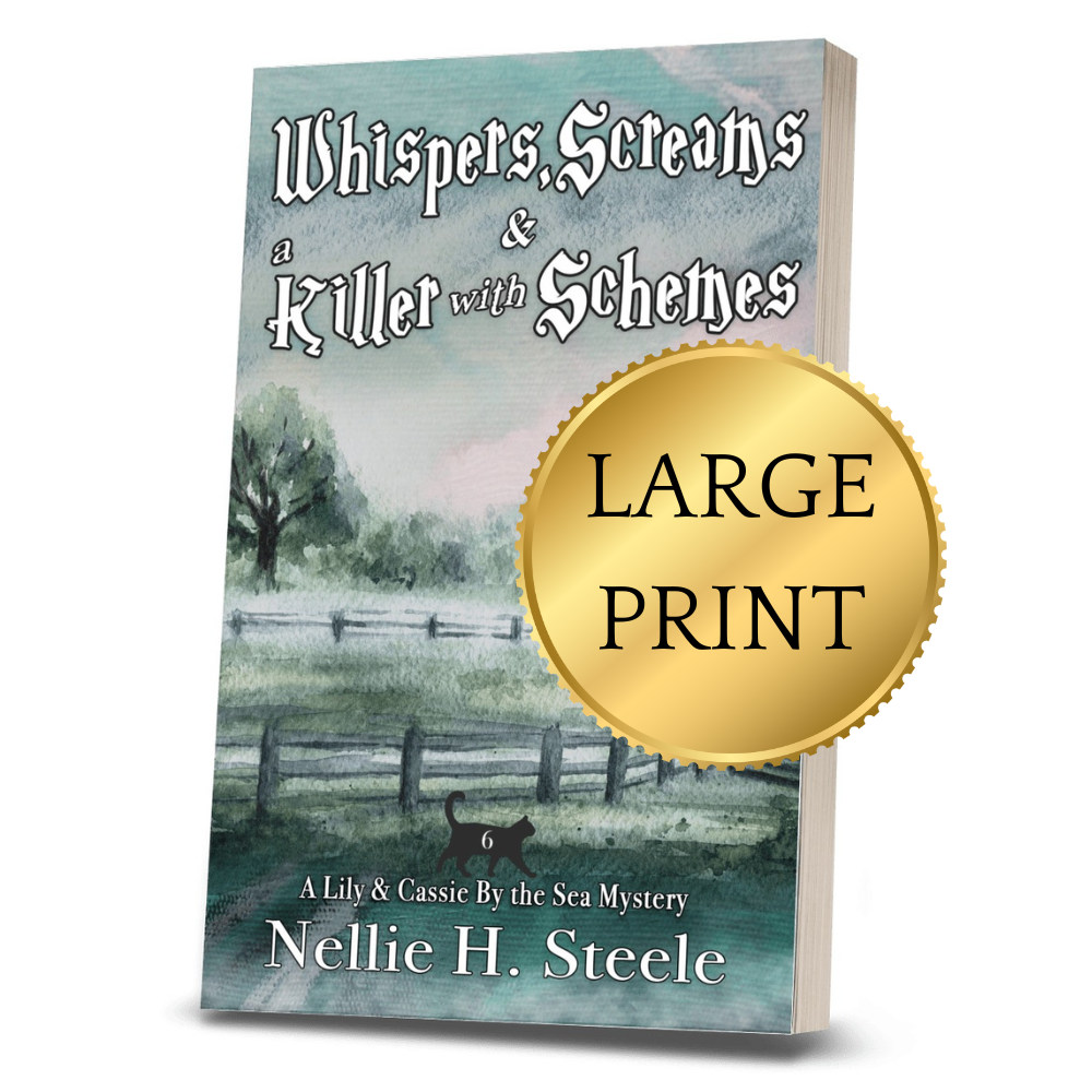 Whispers, Screams & a Killer with Schemes Large Print Paperback