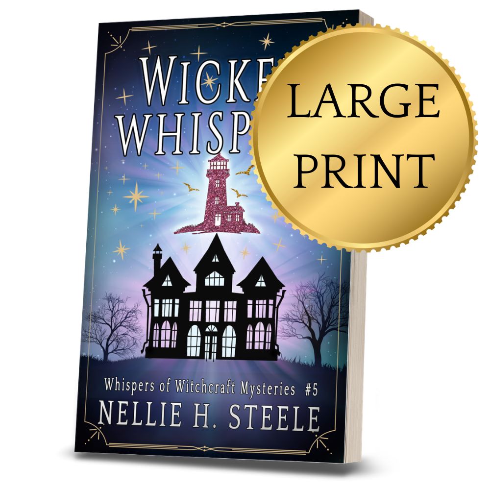 Wicked Whispers Paranormal Cozy Mystery Large Print Paperback